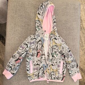 Disney Zip Hoodie Size 4